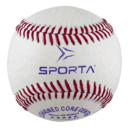 Pelotas de Béisbol 9” Piel de Res | Núcleo de Hule | Entrenamiento y Práctica