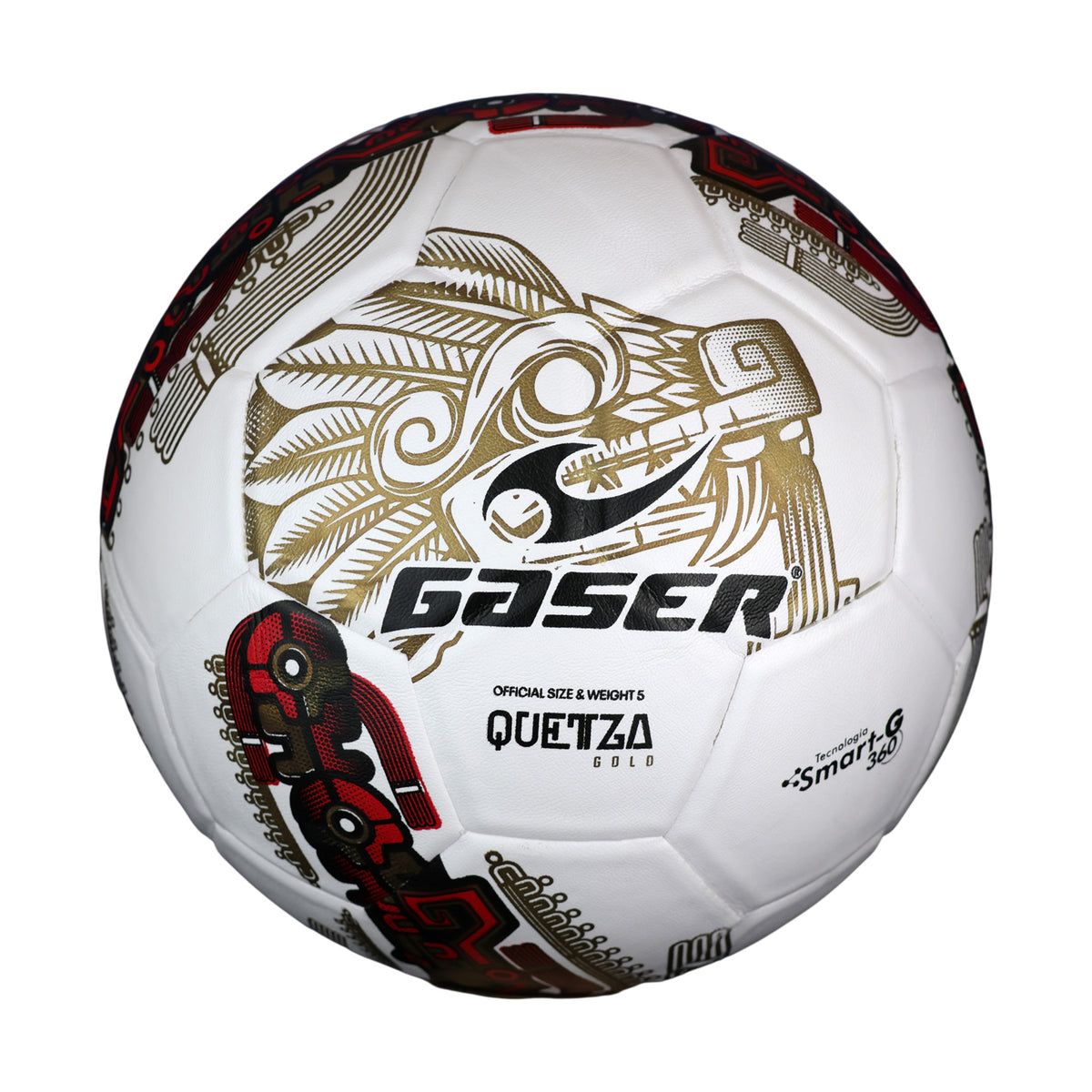 Balón de Fútbol Gaser Quetza Gold No. 5 | Tamaño Oficial | Entrenamiento y Partido