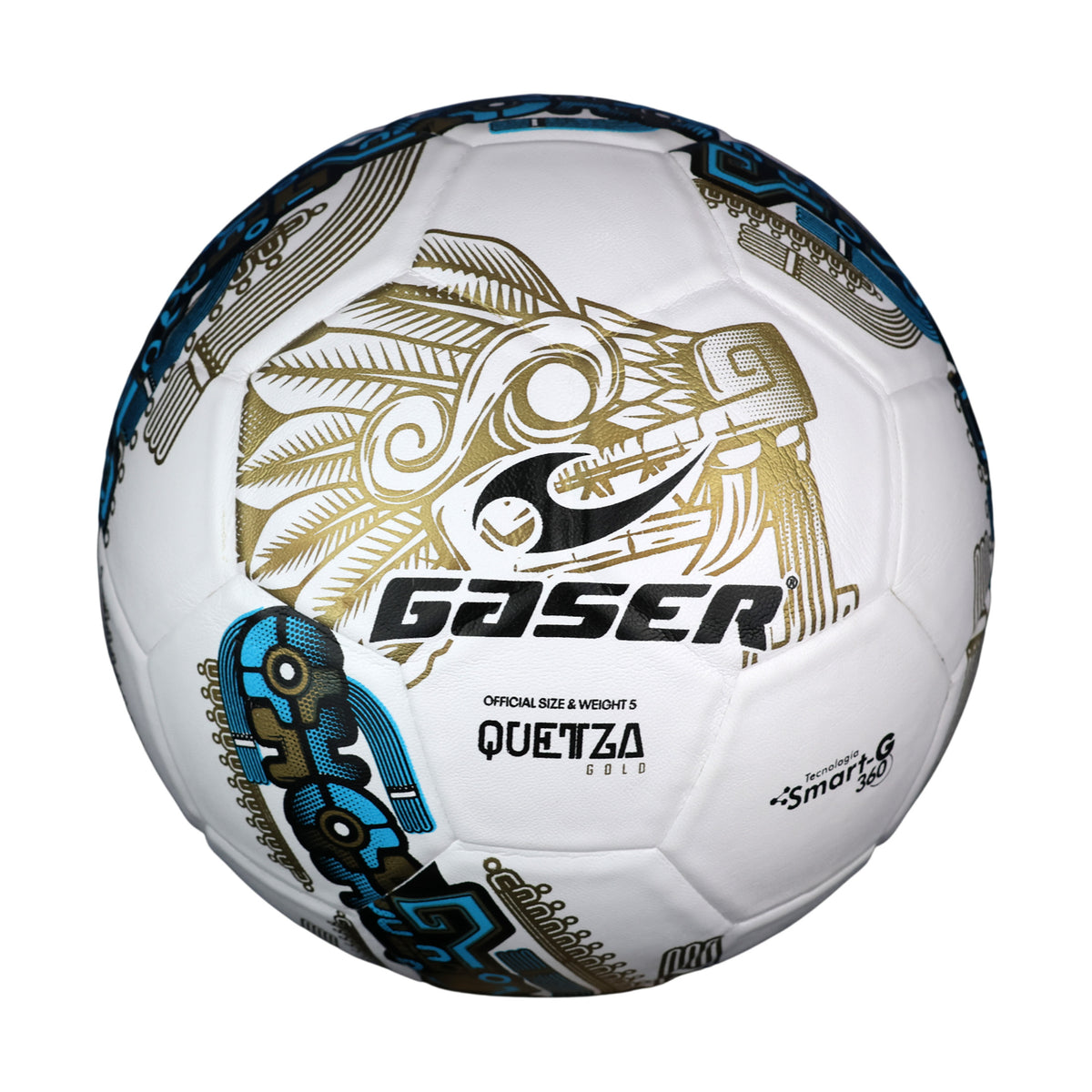 Balón de Fútbol Gaser Quetza Gold No. 5 | Tamaño Oficial | Entrenamiento y Partido