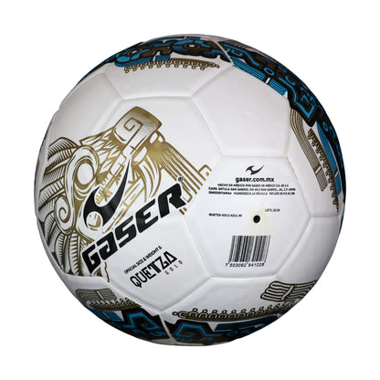 Balón de Fútbol Gaser Quetza Gold No. 5 | Tamaño Oficial | Entrenamiento y Partido