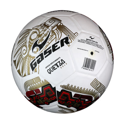 Balón de Fútbol Gaser Quetza Gold No. 5 | Tamaño Oficial | Entrenamiento y Partido