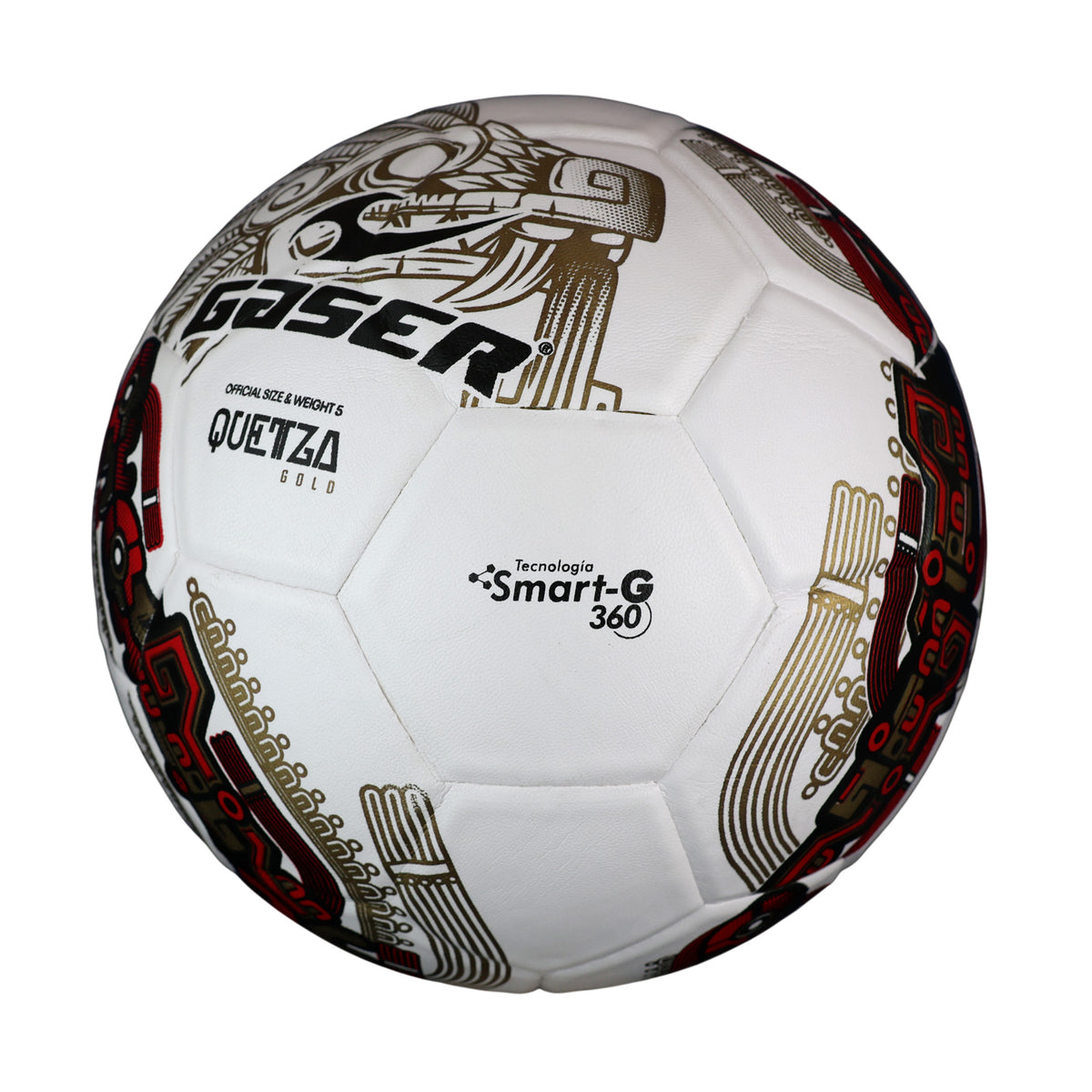 Balón de Fútbol Gaser Quetza Gold No. 5 | Tamaño Oficial | Entrenamiento y Partido