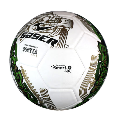 Balón de Fútbol Gaser Quetza Gold No. 5 | Tamaño Oficial | Entrenamiento y Partido