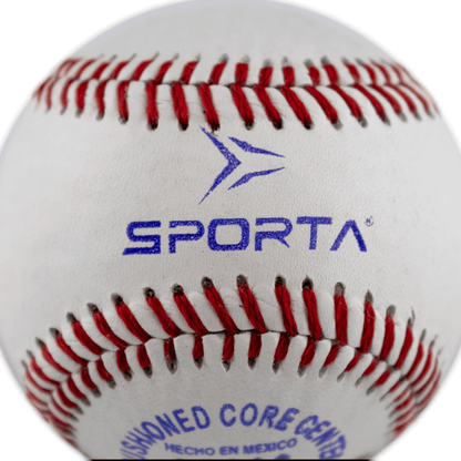 Pelotas de Béisbol 9” Piel de Res | Núcleo de Hule | Entrenamiento y Práctica