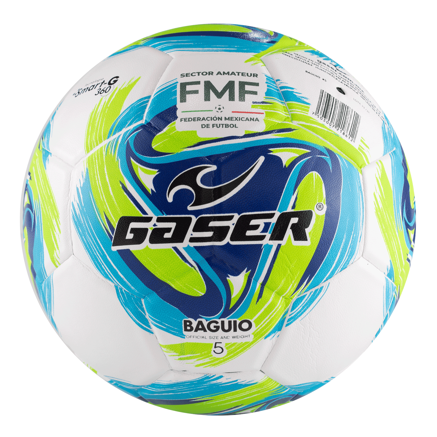 Gaser Balón de Fútbol Baguio No. 5 Laminado | Oficial Tamaño y Peso