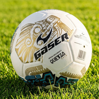 Balón de Fútbol Gaser Quetza Gold No. 5 | Tamaño Oficial | Entrenamiento y Partido