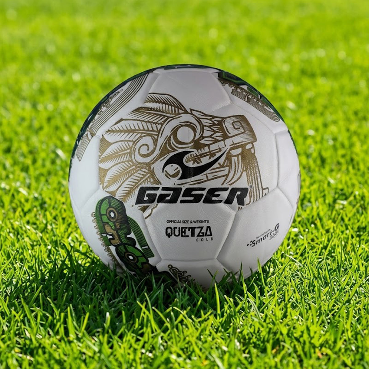 Balón de Fútbol Gaser Quetza Gold No. 5 | Tamaño Oficial | Entrenamiento y Partido