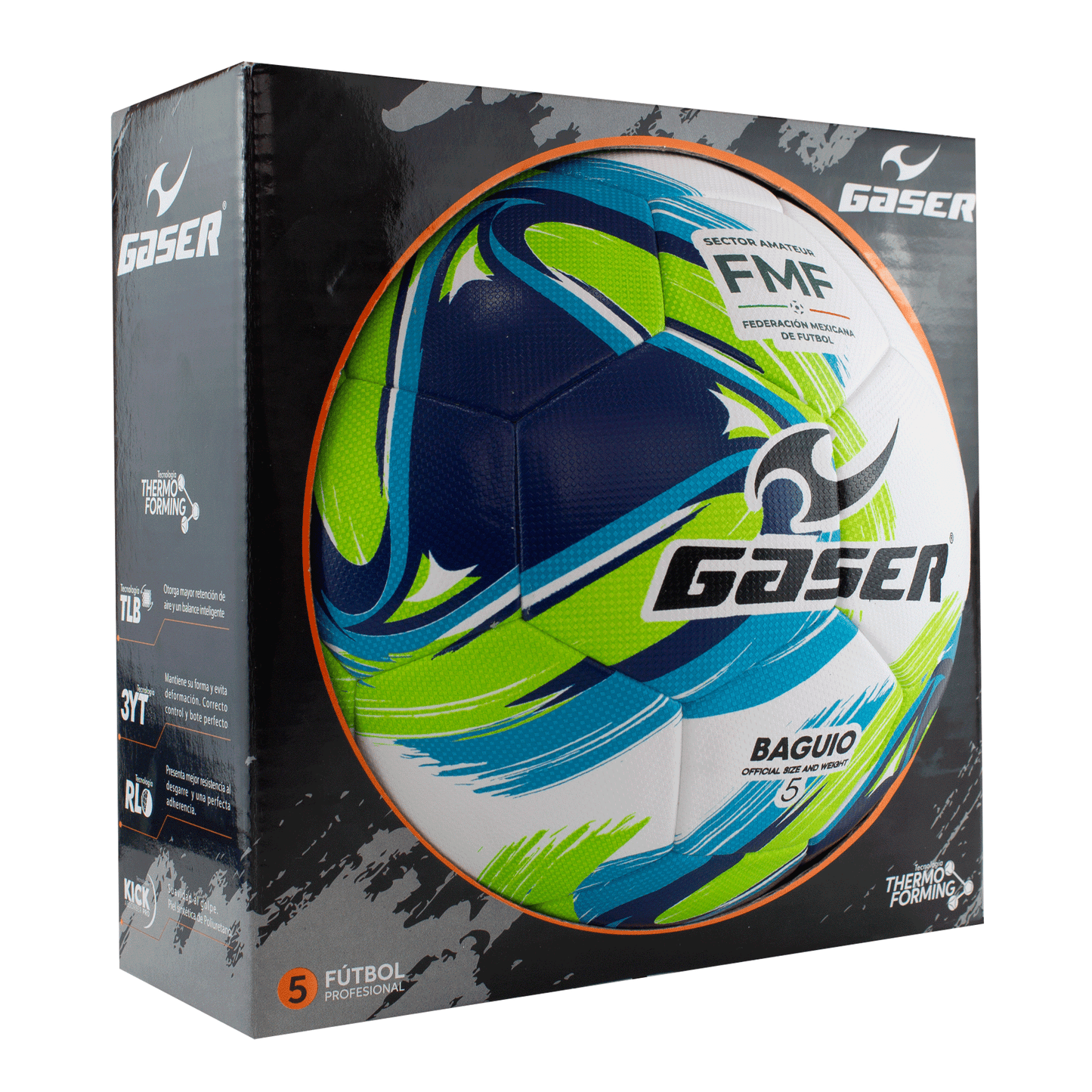 Gaser Balón de Fútbol Baguio No. 5 Termoformado | FMF