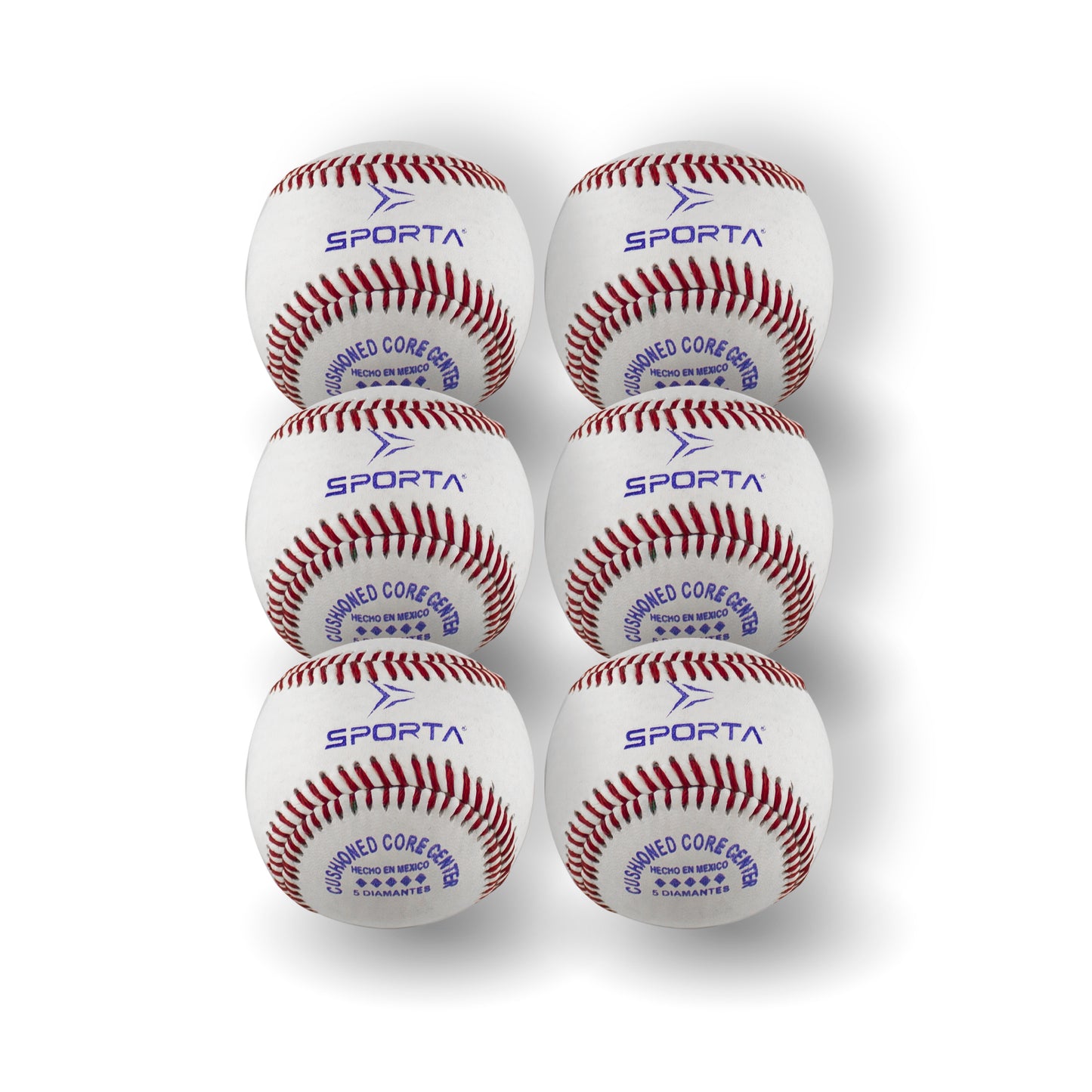 Pelotas de Béisbol 9” Piel de Res | Núcleo de Hule | Entrenamiento y Práctica