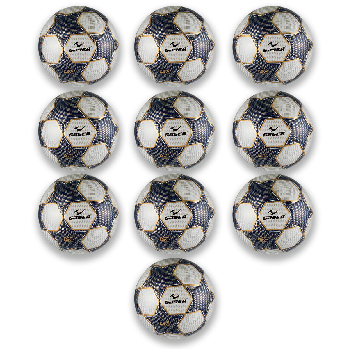 Paquete 10 Balones de Fútbol Gaser | Modelos Variados | Entrenamiento