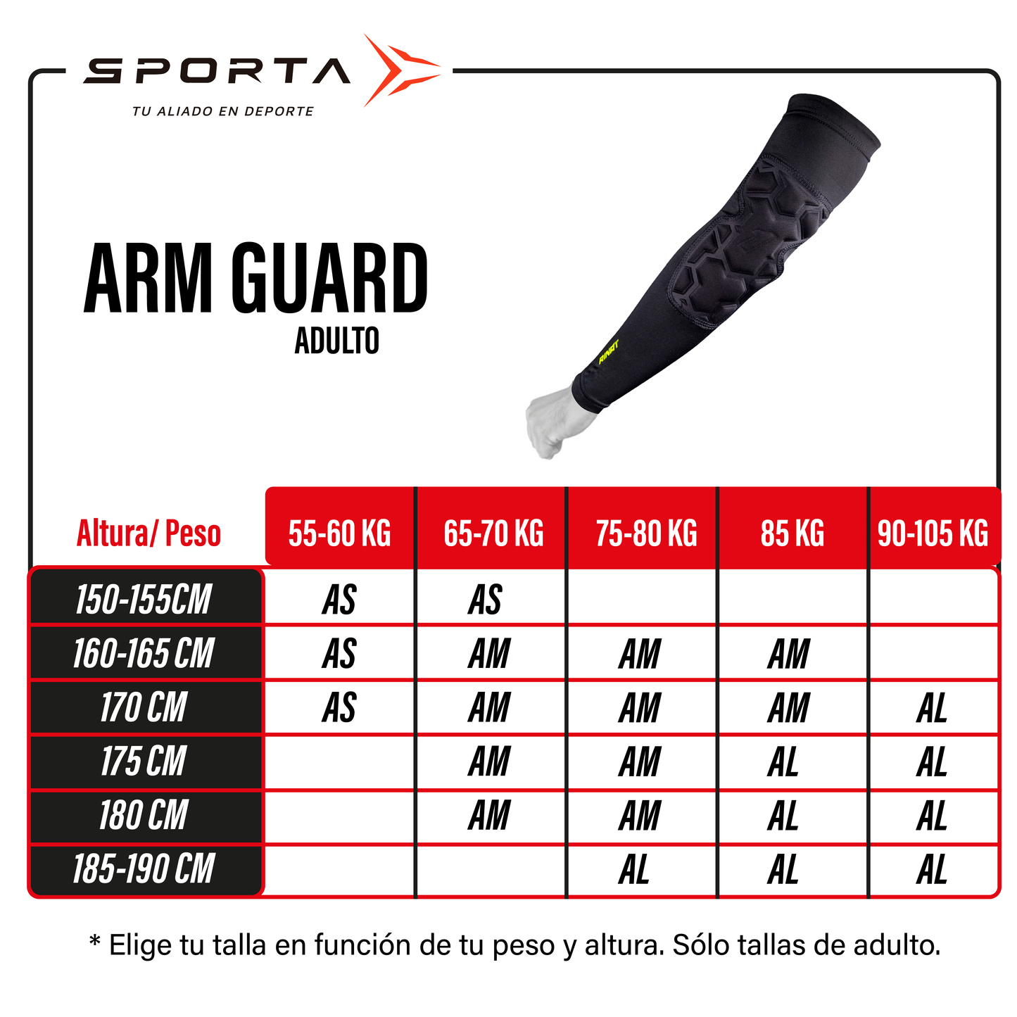 Protector de Brazo Rinat Arm Guard XR5 | Acolchado para Portero