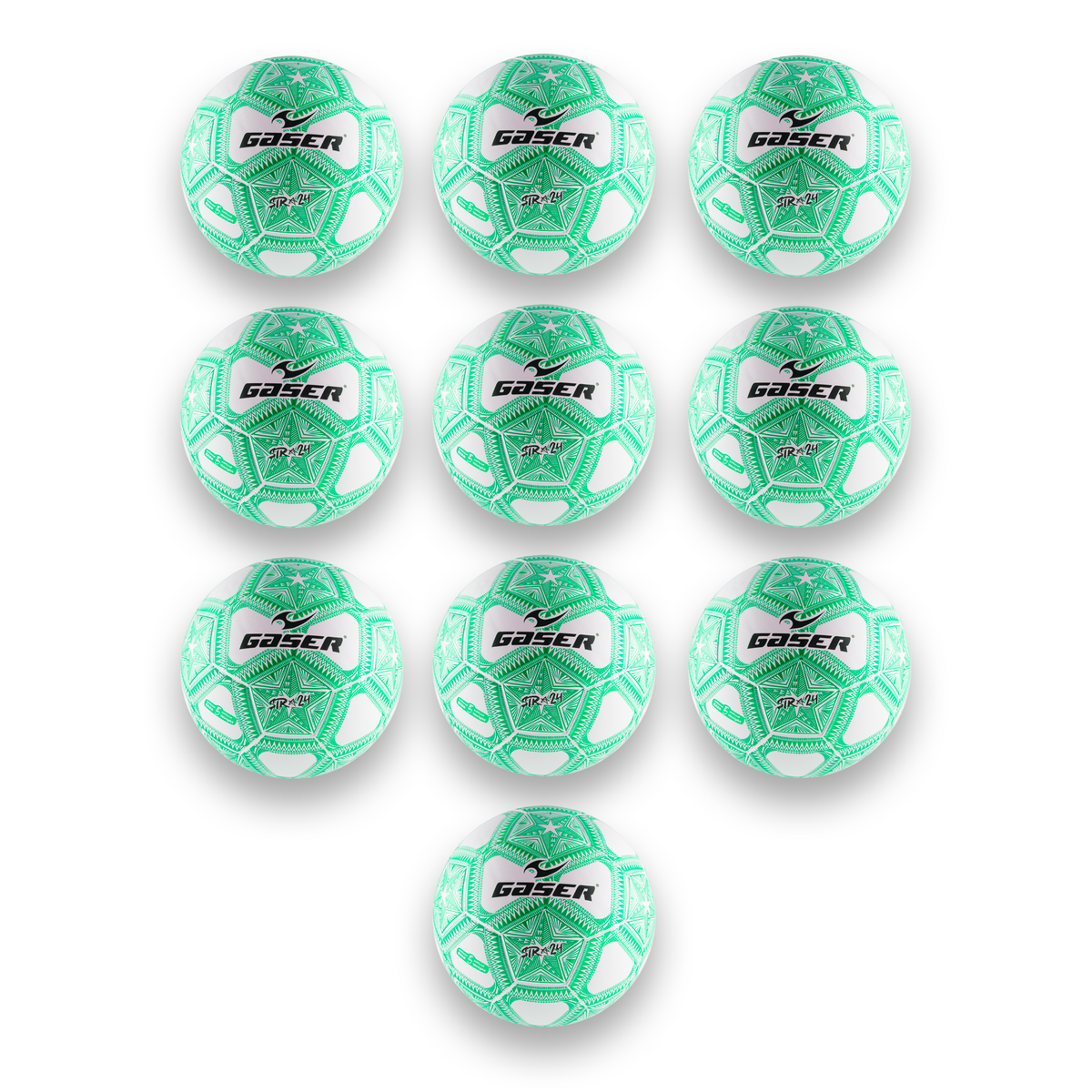 Paquete 10 Balones de Fútbol Gaser | Modelos Variados | Entrenamiento
