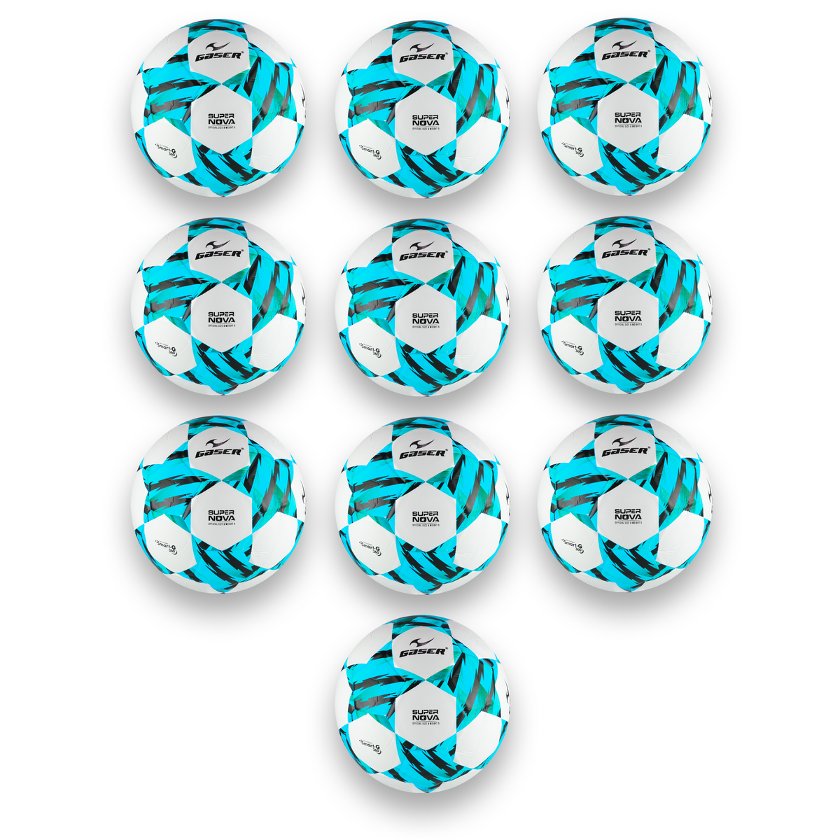 Paquete 10 Balones de Fútbol Gaser | Modelos Variados | Entrenamiento