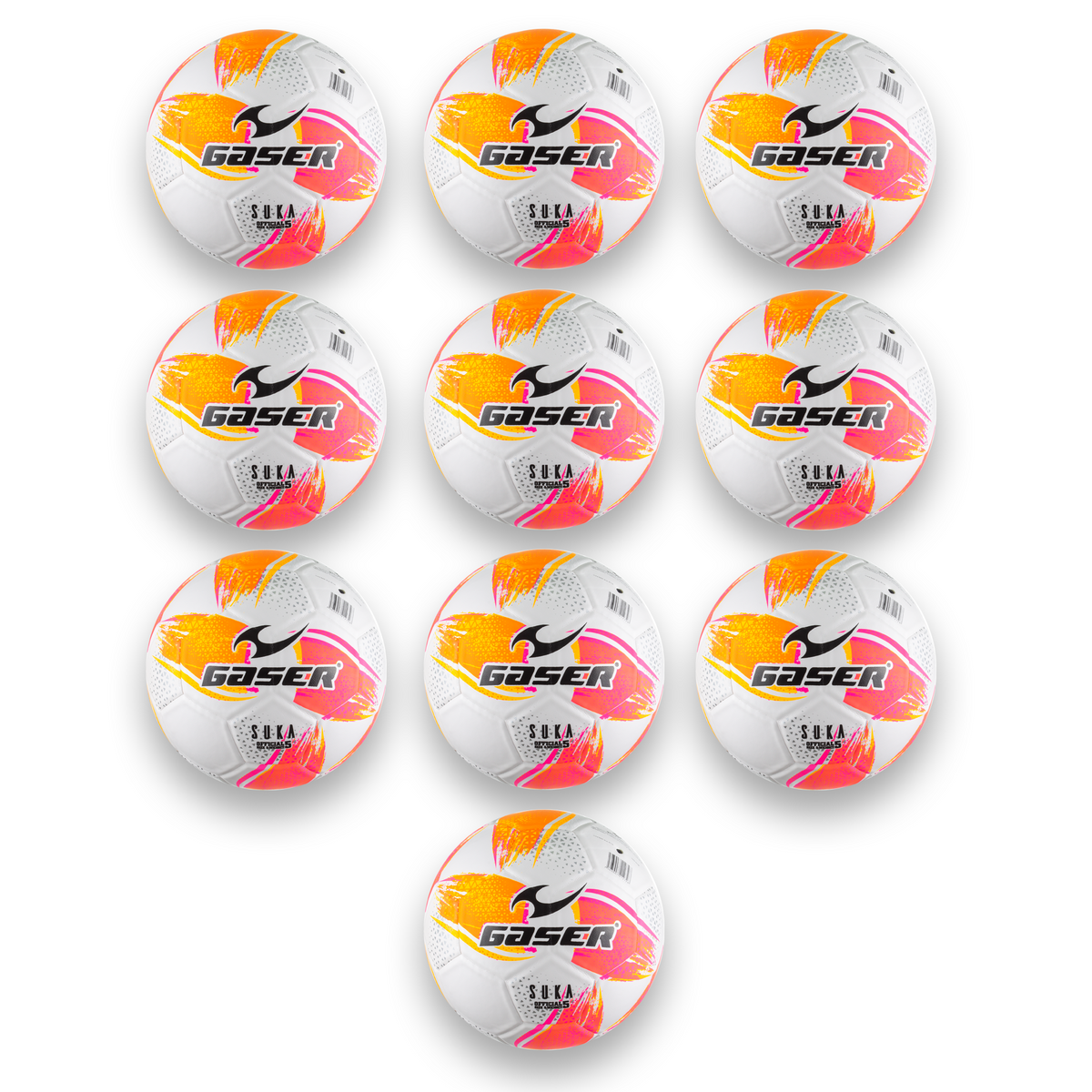 Paquete 10 Balones de Fútbol Gaser | Modelos Variados | Entrenamiento