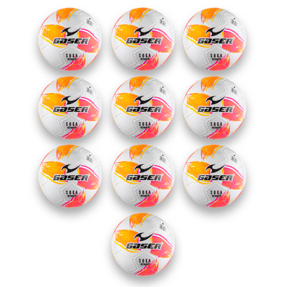 Paquete 10 Balones de Fútbol Gaser | Modelos Variados | Entrenamiento