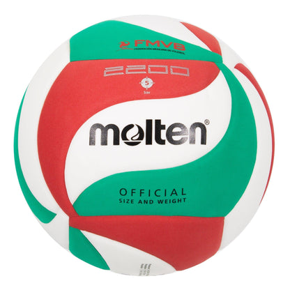 Balón de Voleibol Molten V5M2200 Soft No. 5 | Tricolor | EVA Foam