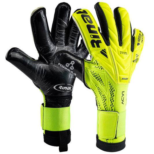 Rinat Guantes de Portero ACV1 Neo Pro | Hero Cut | Palma AXG Formula | Profesional (Amarillo, 8)