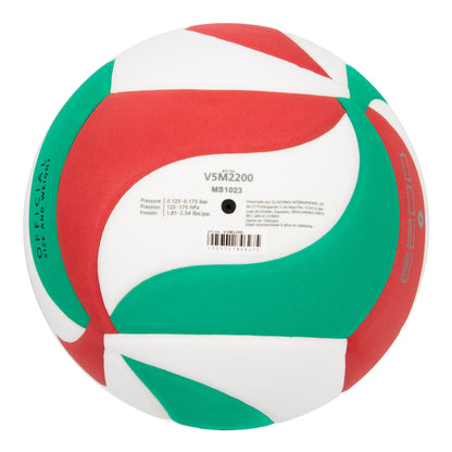 Balón de Voleibol Molten V5M2200 Soft No. 5 | Tricolor | EVA Foam